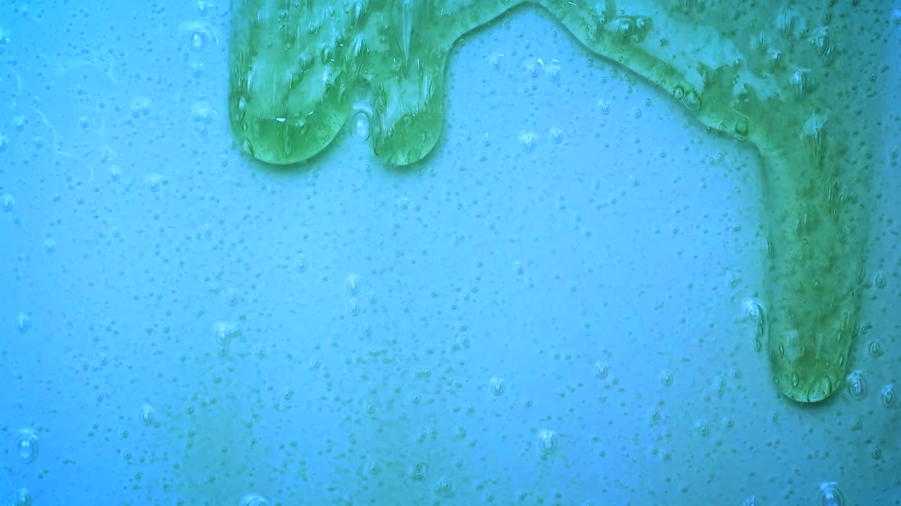 샤워 젤 화장품 텍스처 선택적 초점