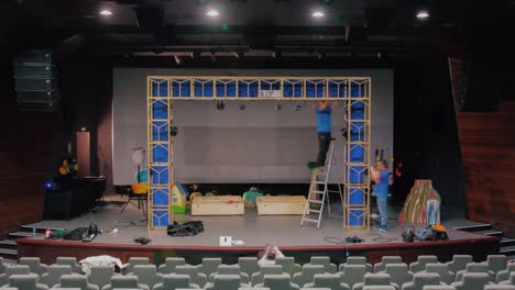 theater stage setup