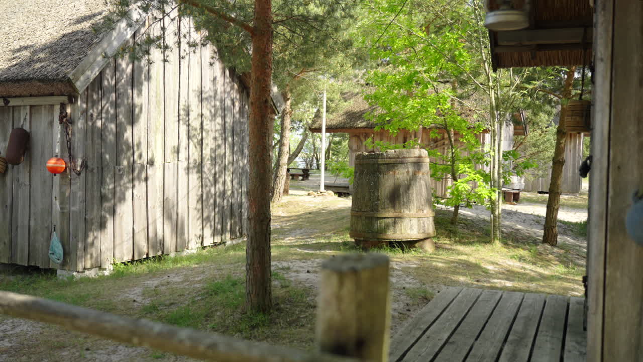 Old fisherman village at the Baltic sea