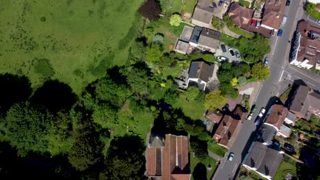 4K-drone-video-of-the-old-church-in-the-village-of-Bridge-near-Canterbury