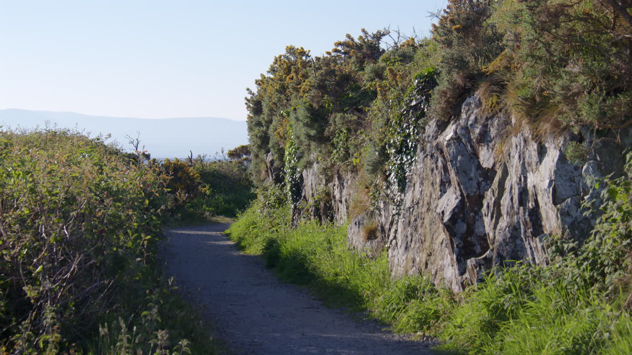 Rocky, Coastal path heading South on the Shoreline at Hafan y Môr on Pen-y-chain, Pwllheli
