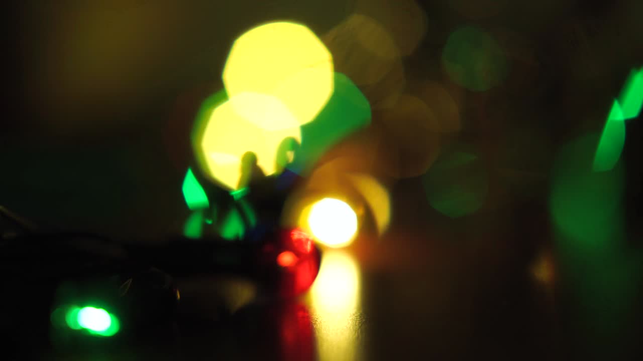 luces festivas y brillantes de navidad