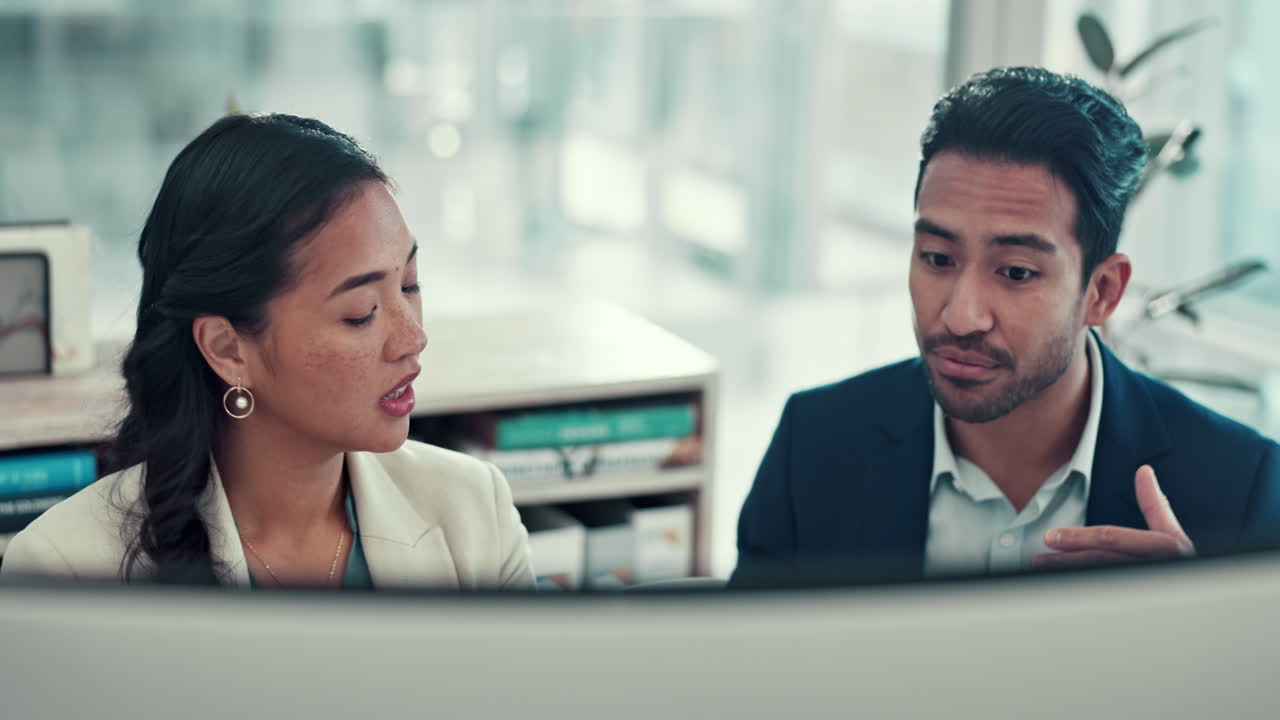 Business people, help and manager with agent