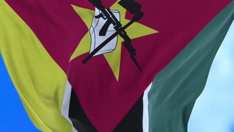 seamless loop of mozambique flag.