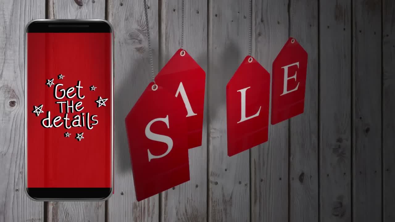 단어 판매의 애니메이션과 스마트 폰의 화면에서  ⁇ 박이는 세부 사항을 얻을