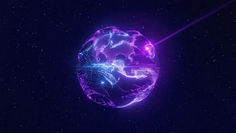 abstract sphere in space