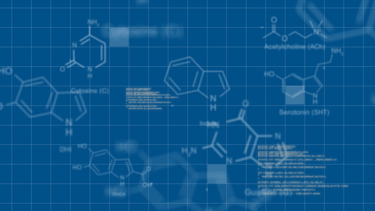 텍스트와 디지털 데이터는 파란색 배경에 표시됩니다.