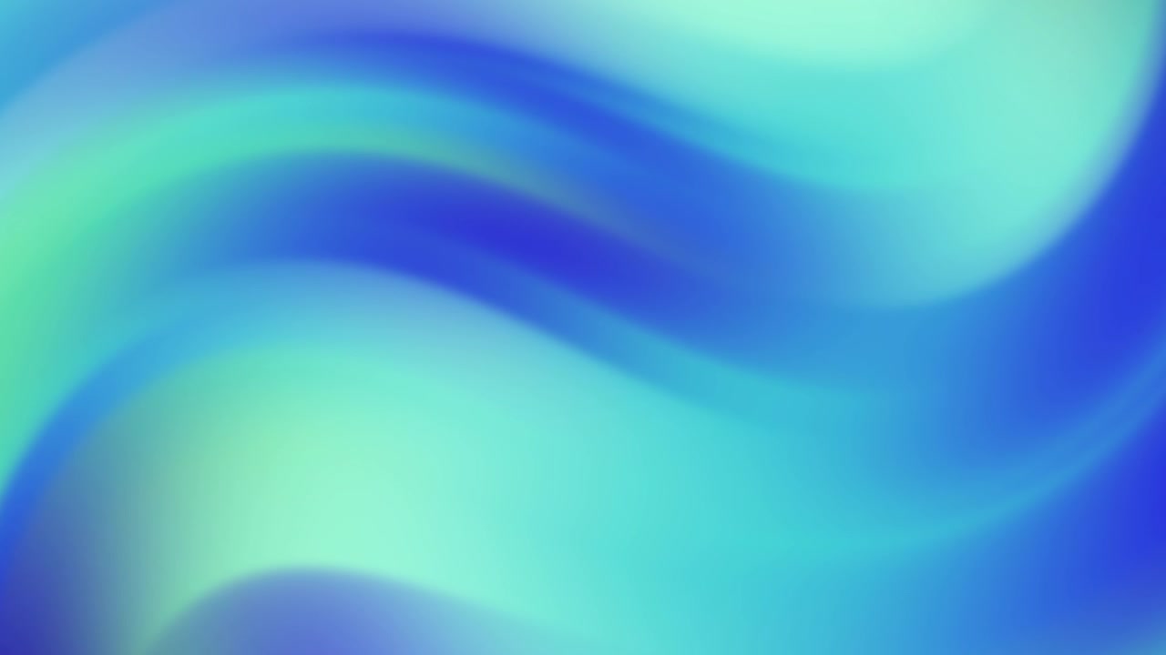 Abstract Blue Green Gradient Liquid Waves Background