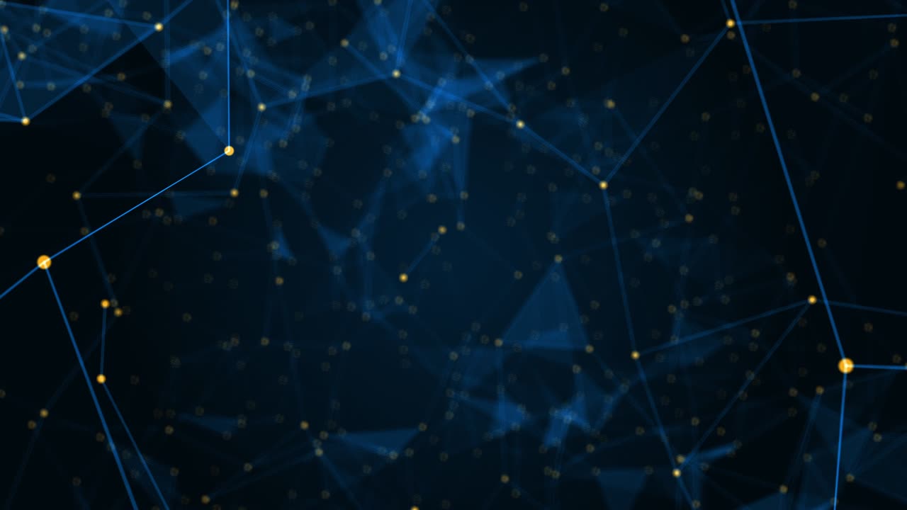 Motion graphic of Blue polygonal abstract background Camera zoom seamless loop video