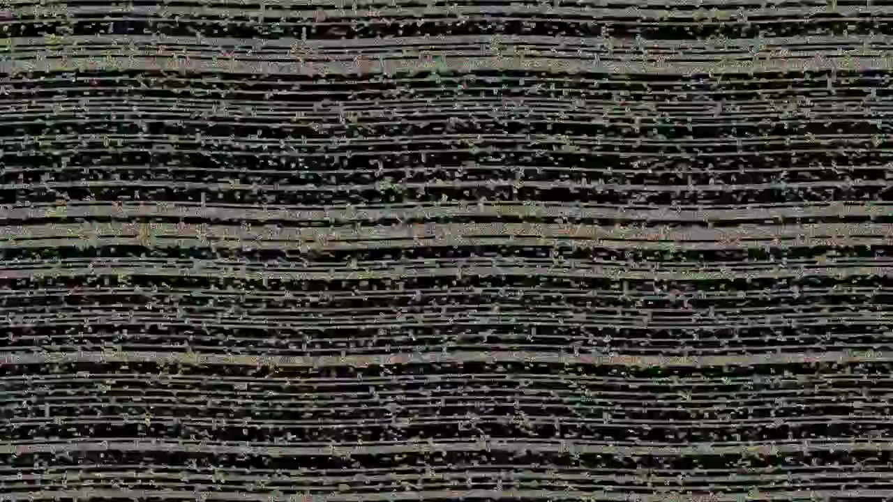 Abstract Digital Glitch Effect with Horizontal Lines and Noise