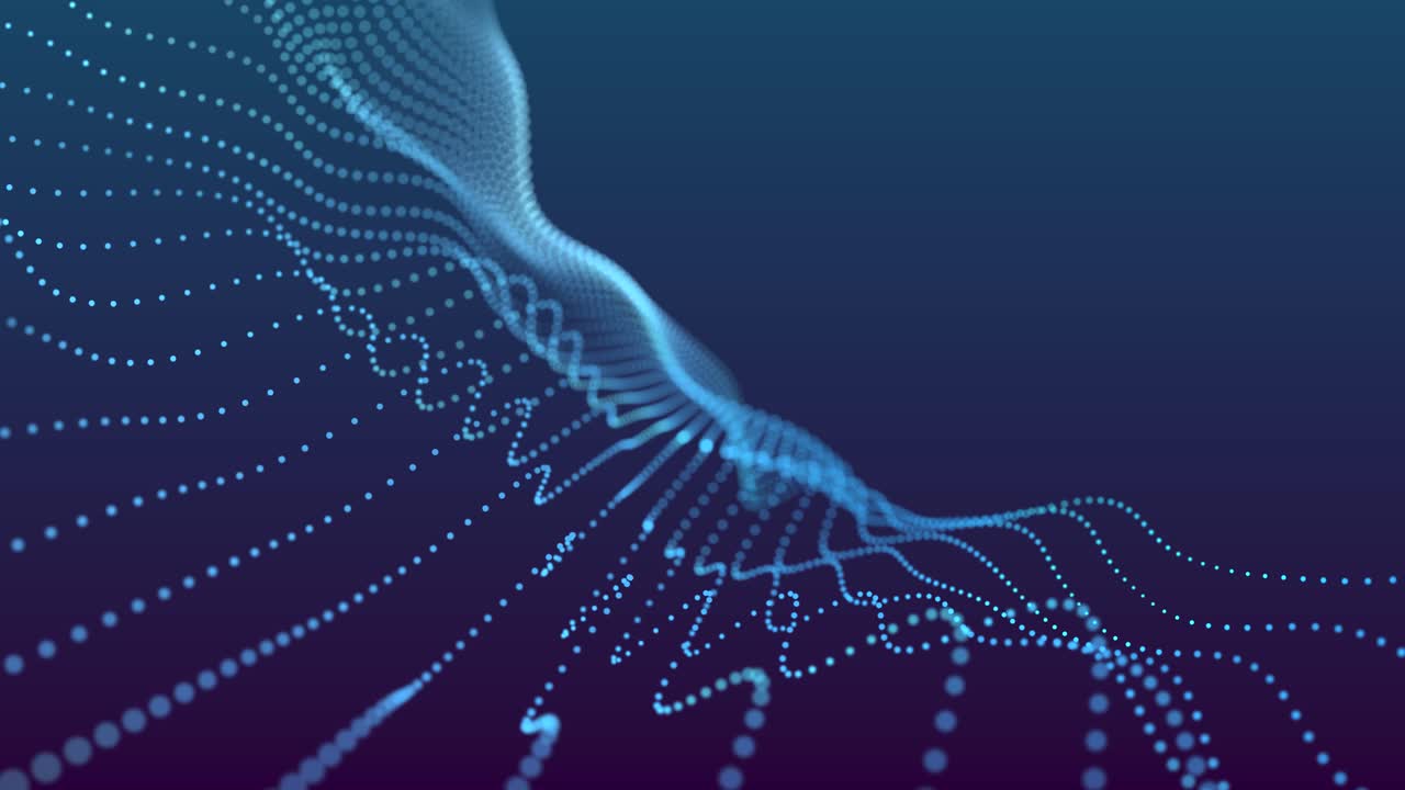 matriz de onda ponto de ondas sinusoidais dançantes