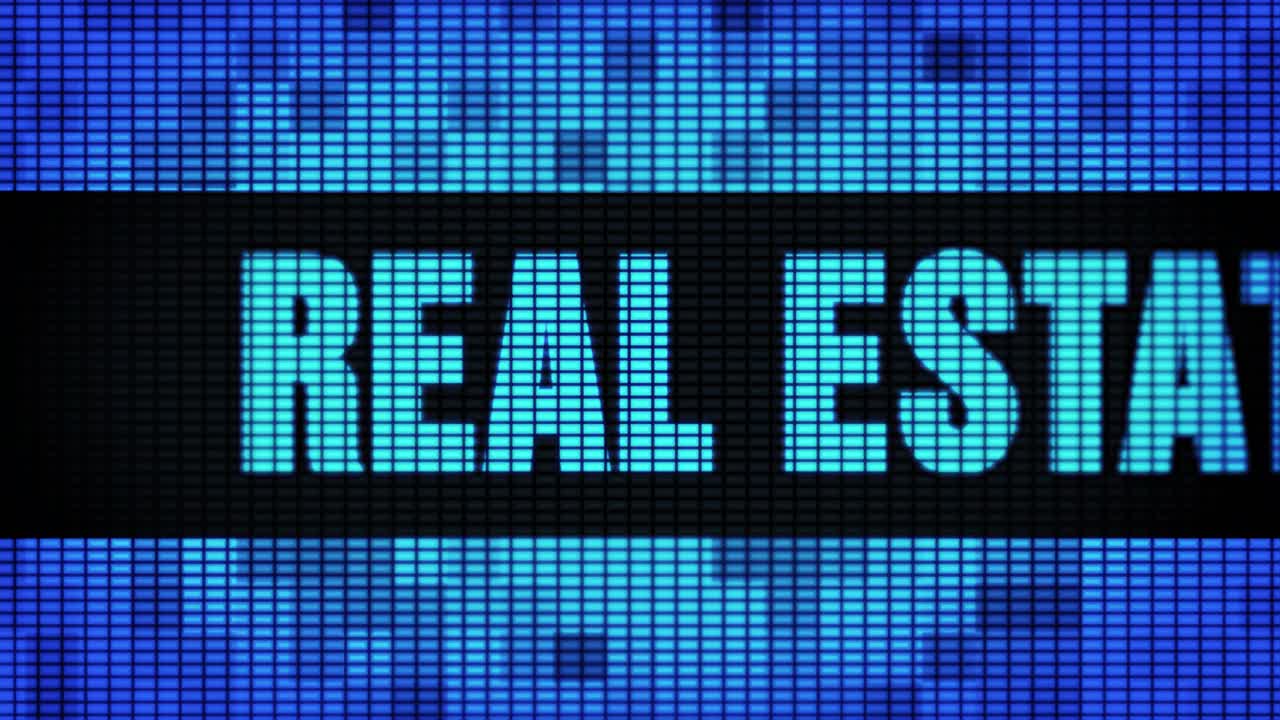 Real Estate Display on LED Screen