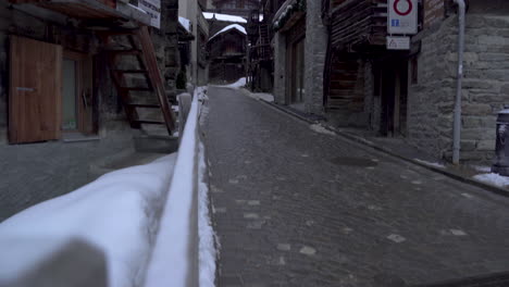 charming mountain village in the swiss alps