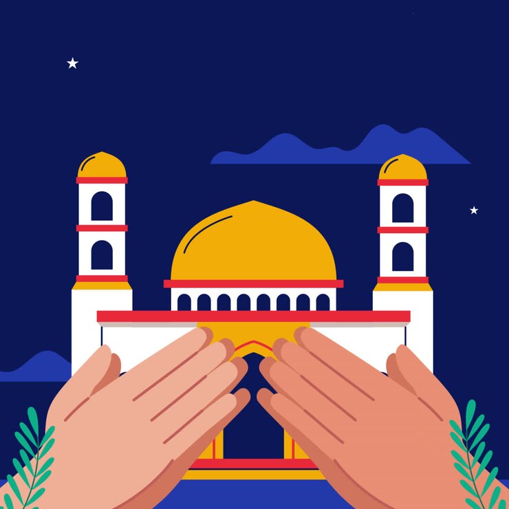 Muslim Prayer at Mosque