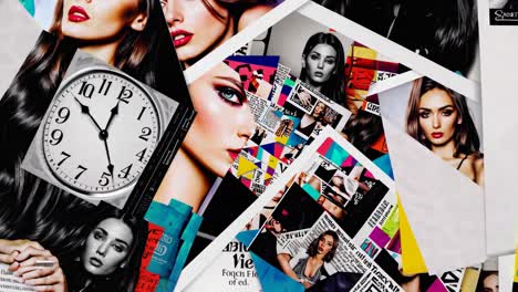 collage de moda con mujeres