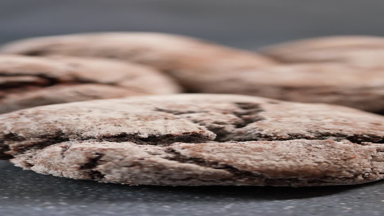 Close up of chocolate chip cookies