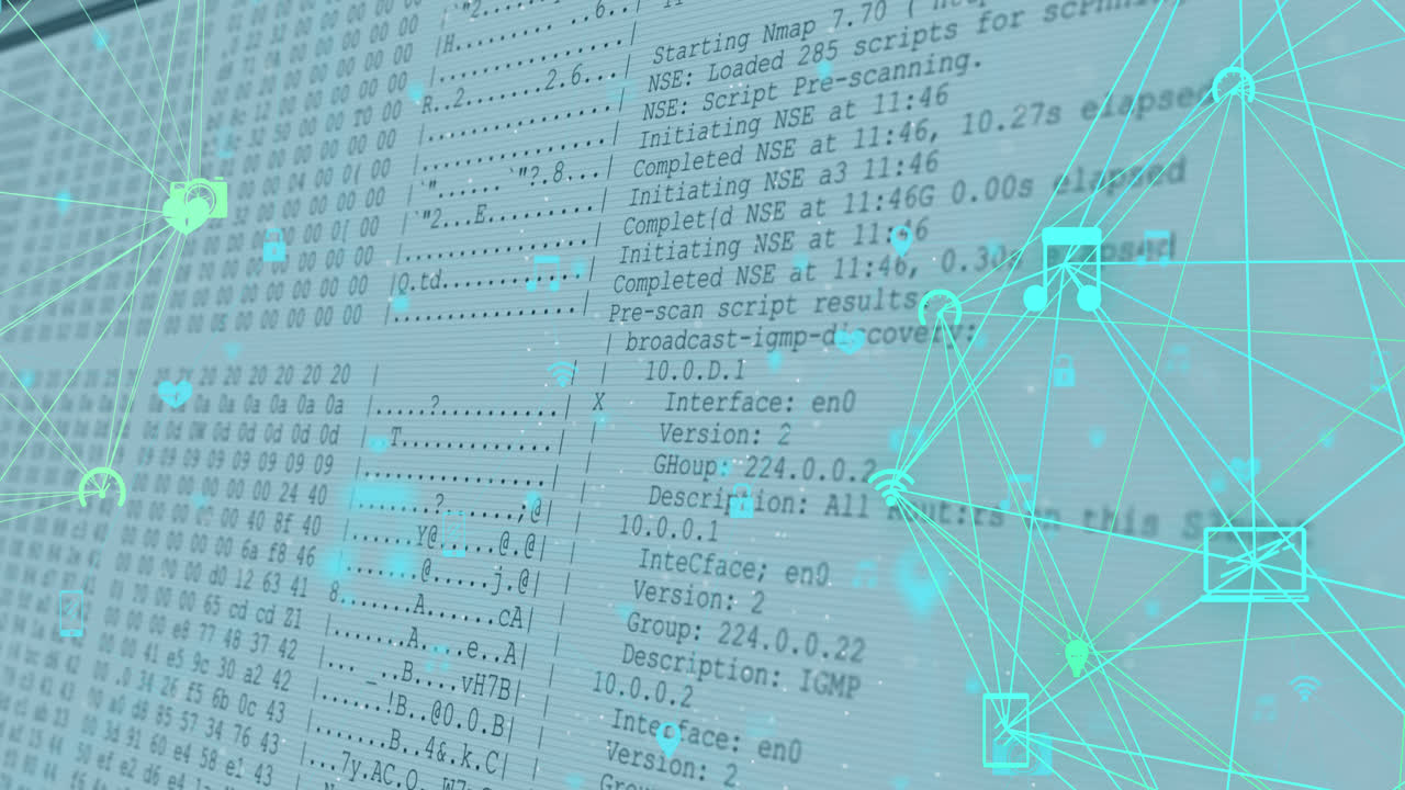 Globe of network of connection spinning against computer data processing