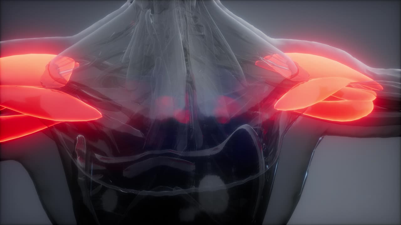 델토이드 - 눈에 보이는 근육 해부학 지도