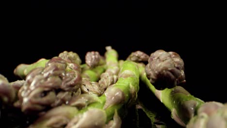 Espárragos-Frescos-Vegetales-Saludables-Verdes-Super-Macro-Cerrar