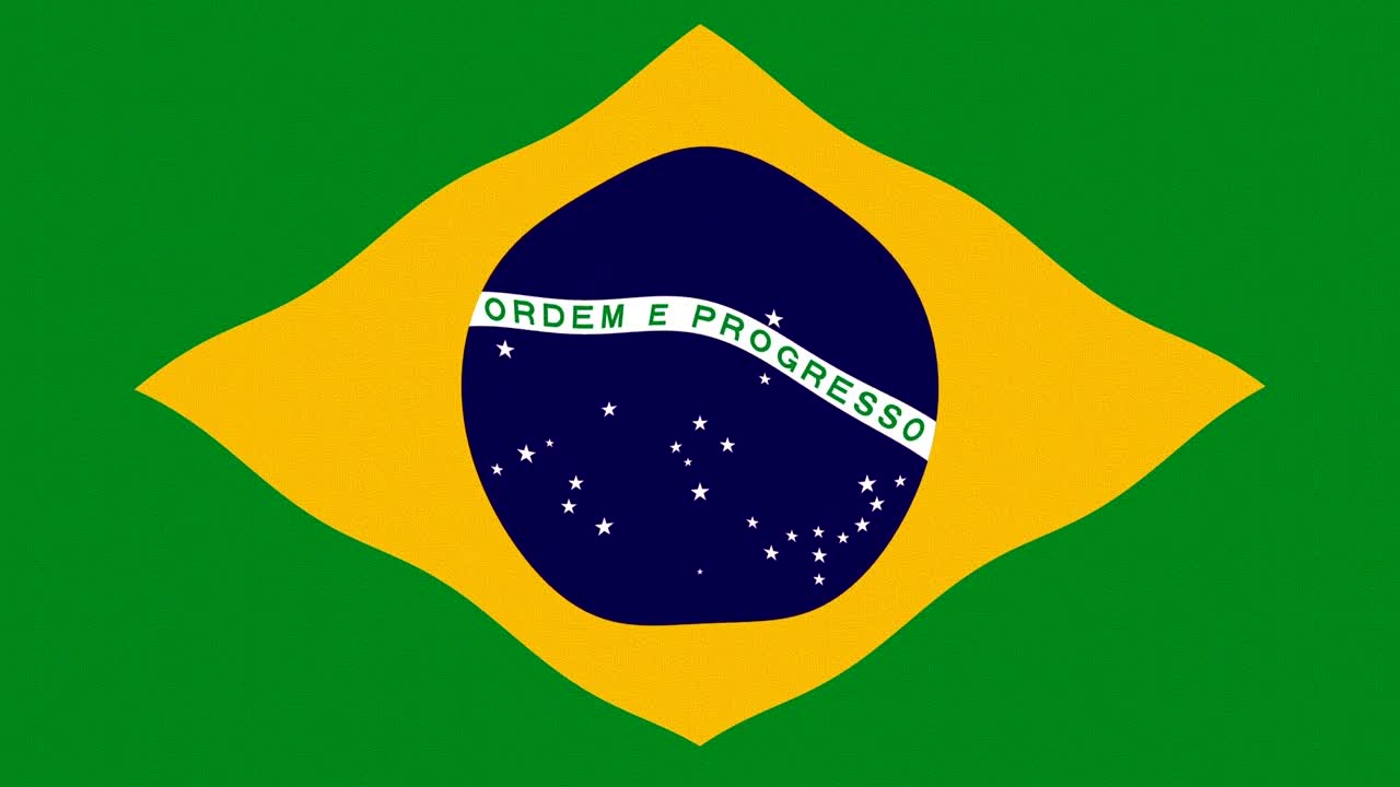4k brasiliansk flag sømløs loop
