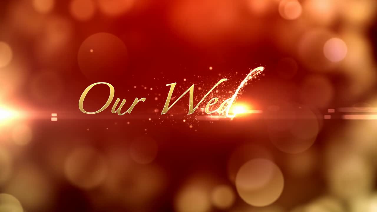 웨딩 레드 라이트 글로우 효과