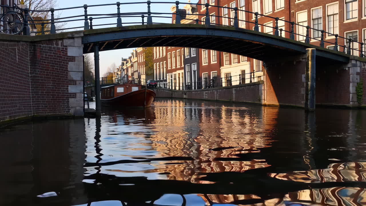 Canal Scene in Amsterdam