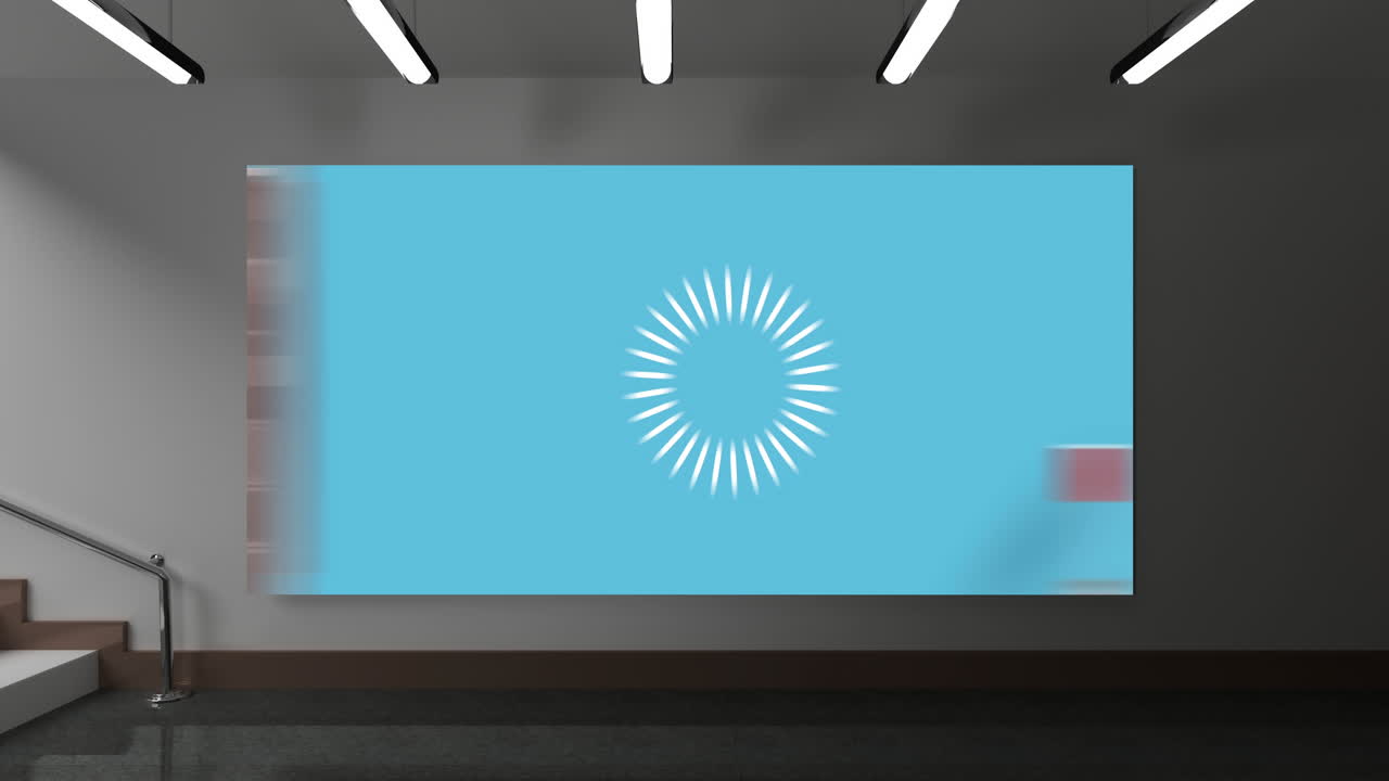 다양한 동맹을 보여주는 애니메이션 캔버스