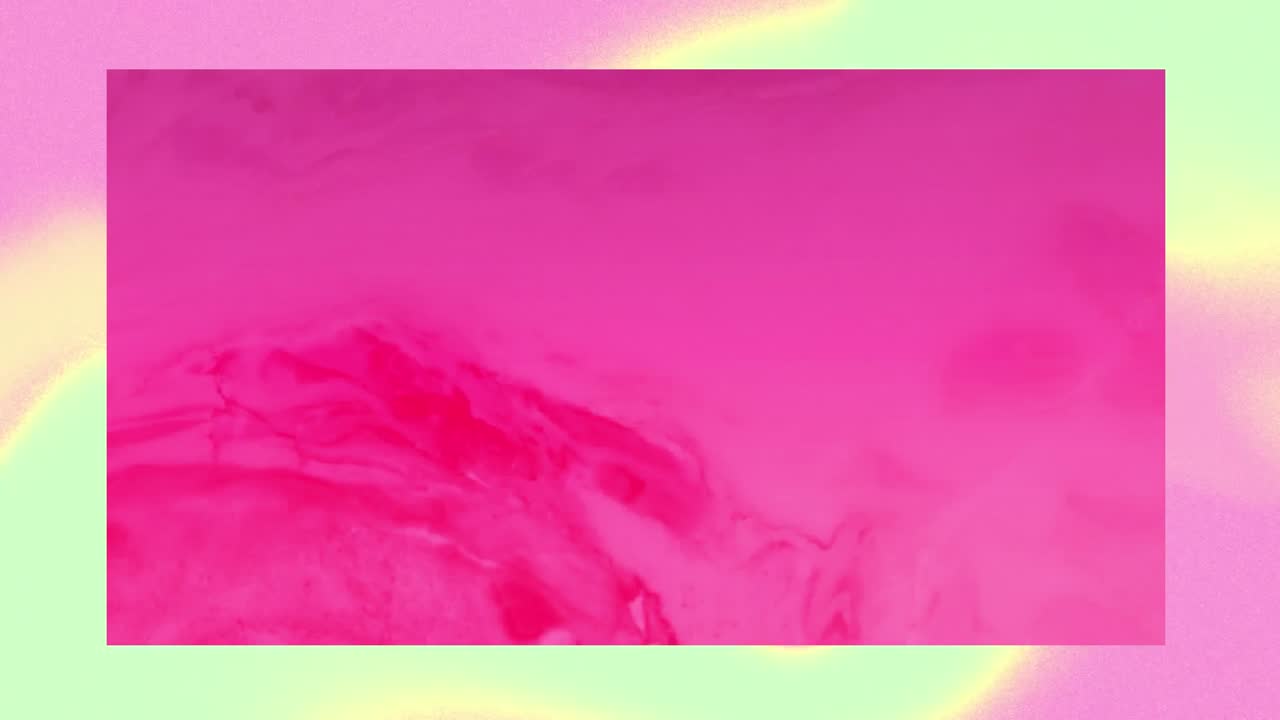 animación de formas geométricas rosadas sobre un fondo azul