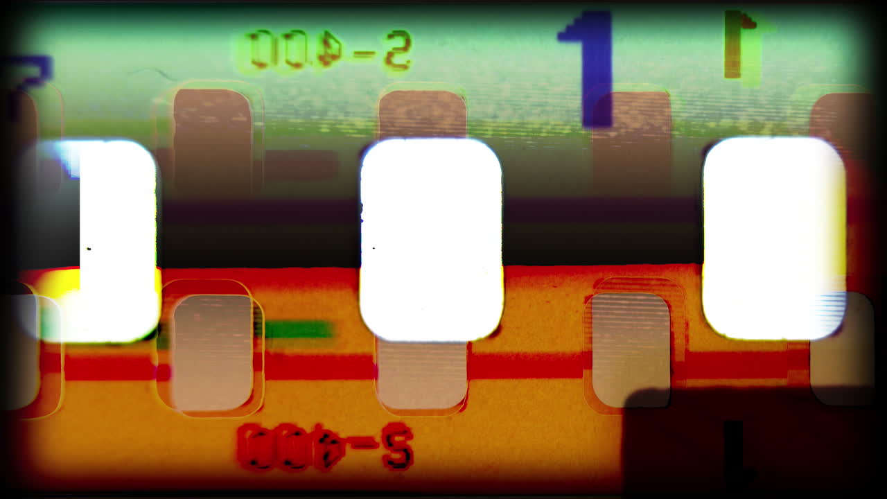 escaneo de tiras de películas antiguas