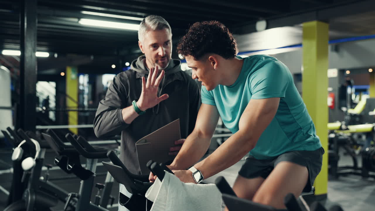 Personal Trainer and Client Celebrate After Intense Workout