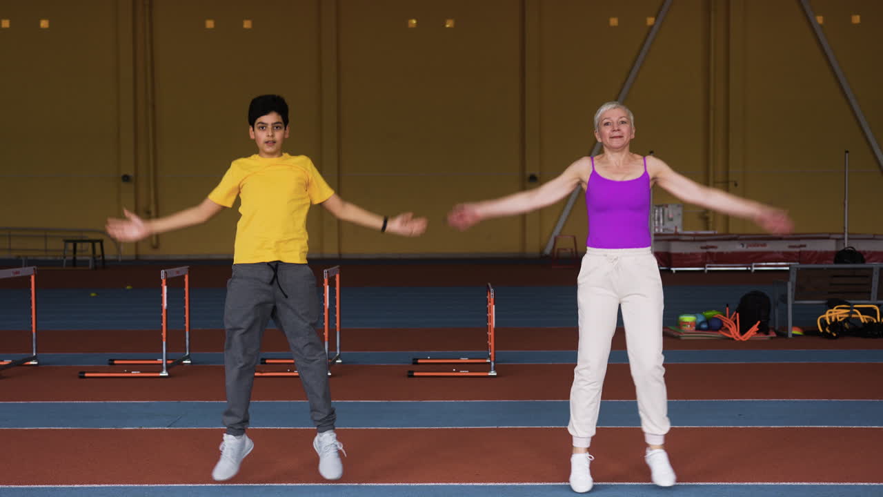 entrenamiento de mujeres y niños mayores