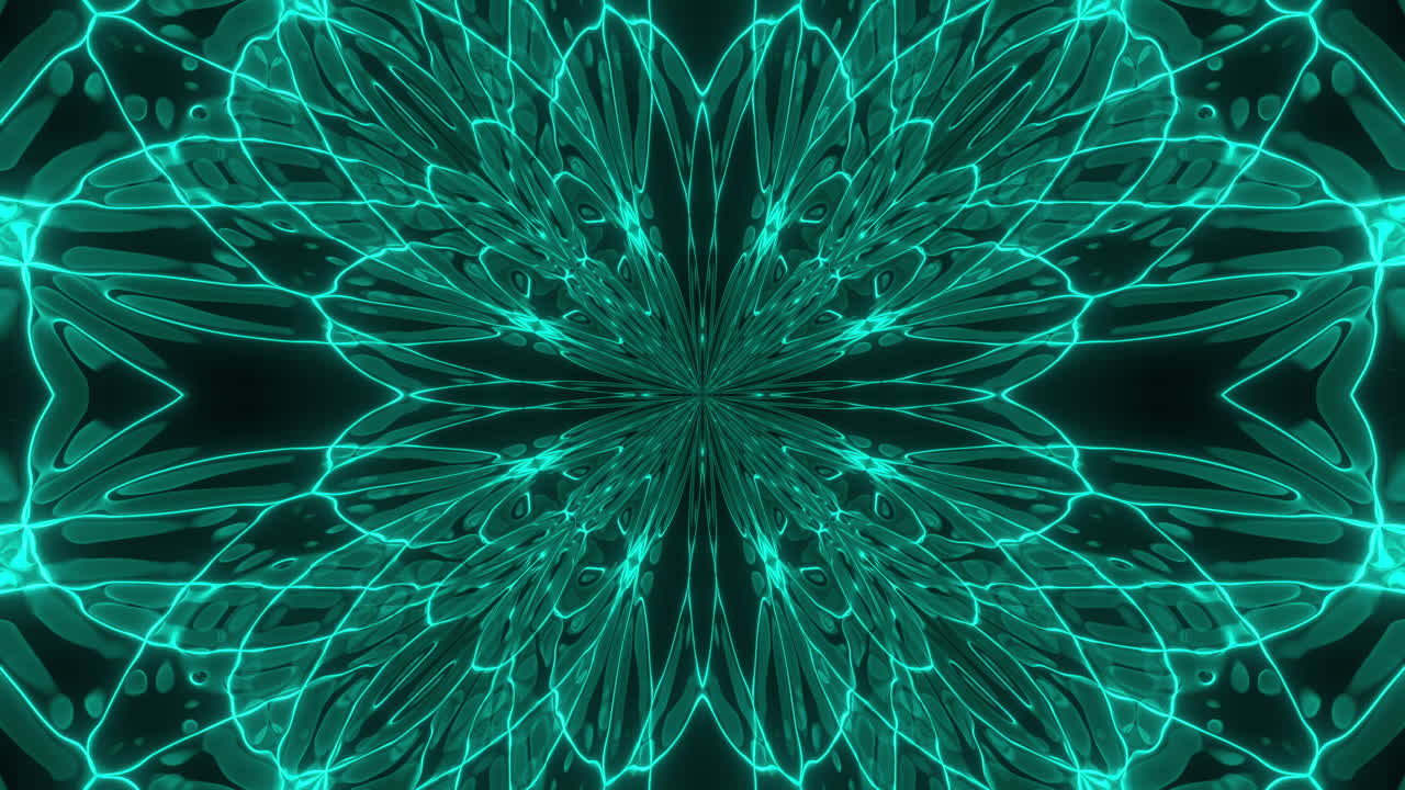 patrón de caleidoscopio brillante de azul azulado