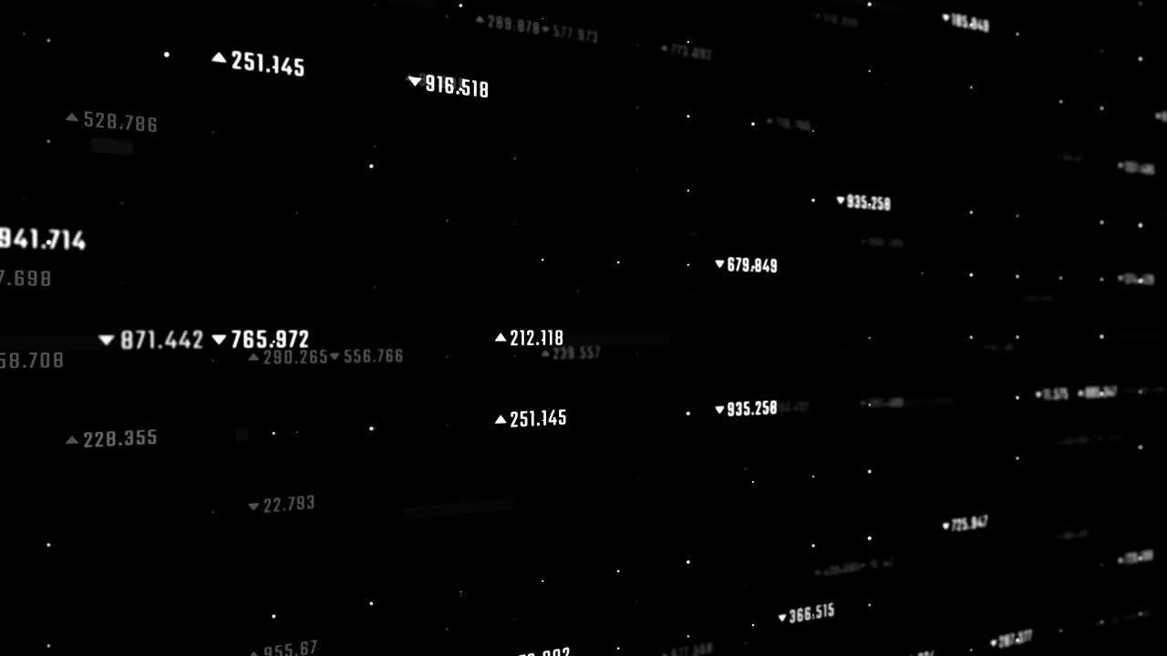 Abstract background screen with e-commerce data flow. Futuristic marketing interface. Seamless loop.