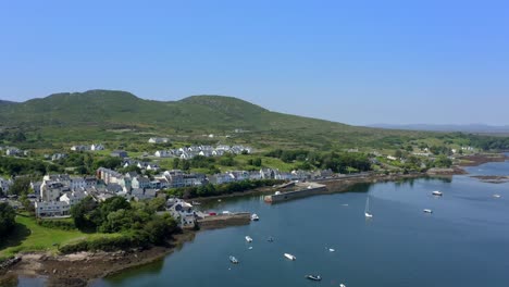 roundstone village, connemara, county galway, ireland, july 2021