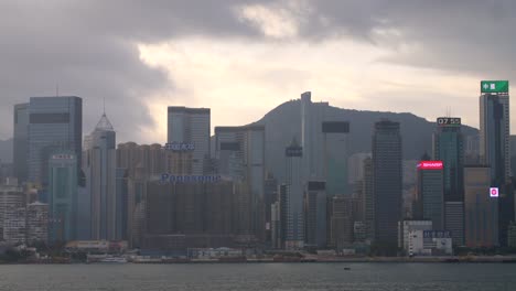 skyscrapers at victoria harbour