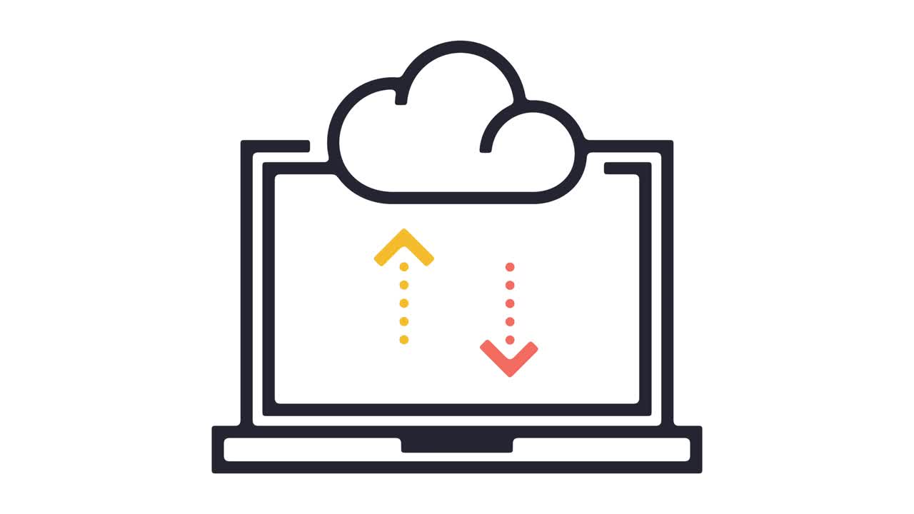 Cloud Backup Icon Animation