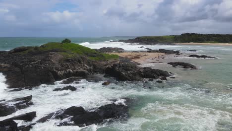 playa de sawtell en el océano pacífico