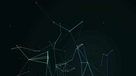 animation of green light trails on green background