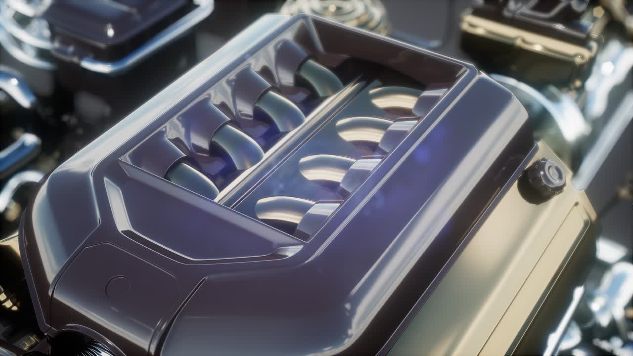 motores de automóviles detallados y otras piezas