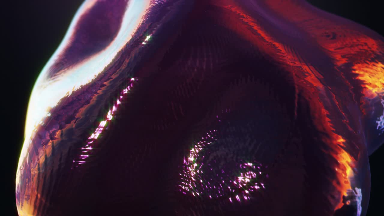 esfera abstracta de color hipnótico en movimiento en bucle