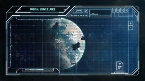 spaceship fleet leaving exoplanet - futuristic computer hud