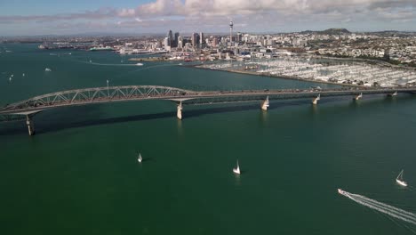 paisaje aéreo de la ciudad de auckland