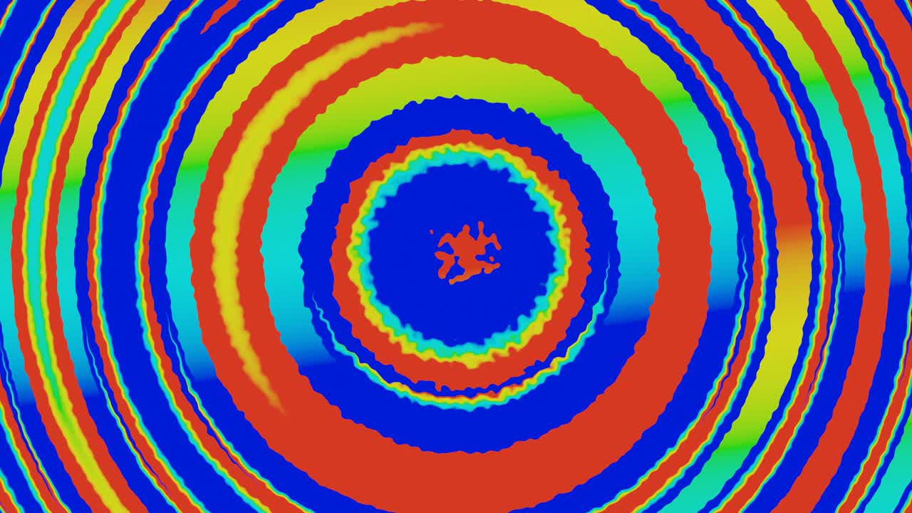 fondo abstracto en bucle sin fin con anillos brillantes para el bucle de resolución vj