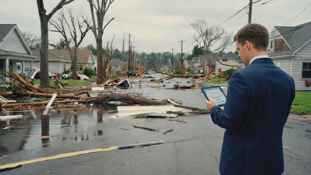 Flooded Street After Storm