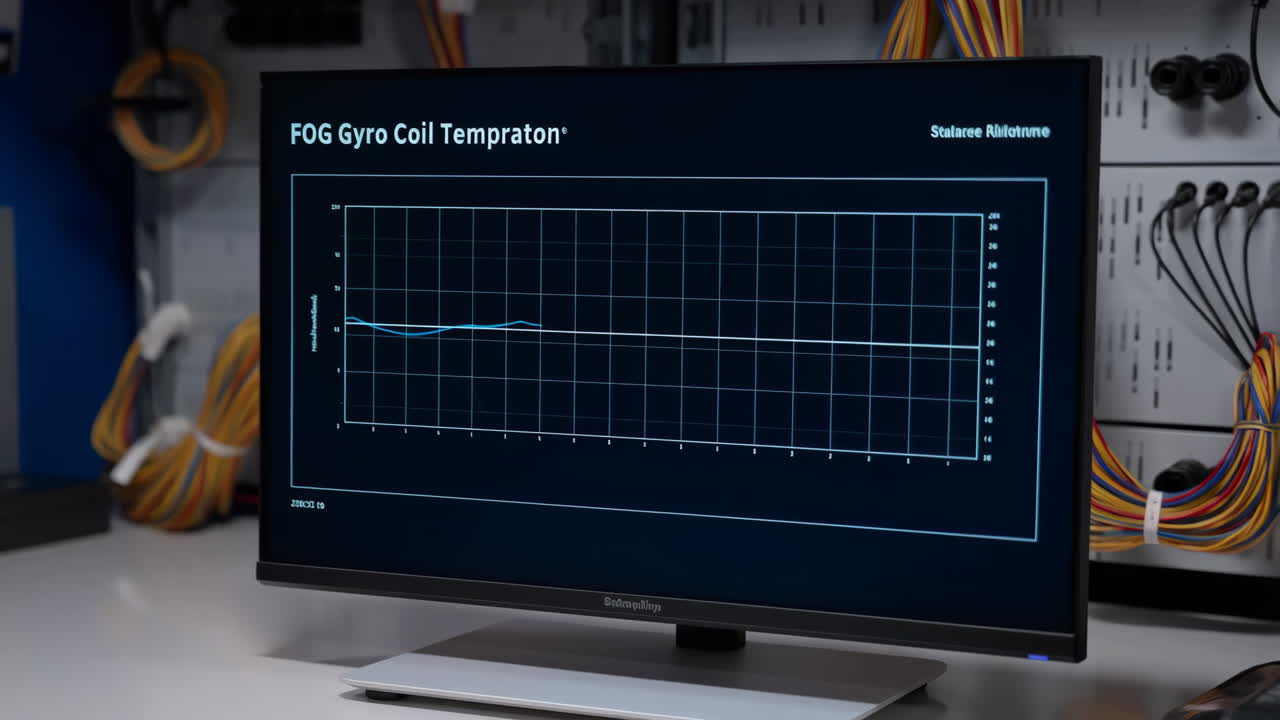 Displaying FOG Gyro Coil Tempraton Data