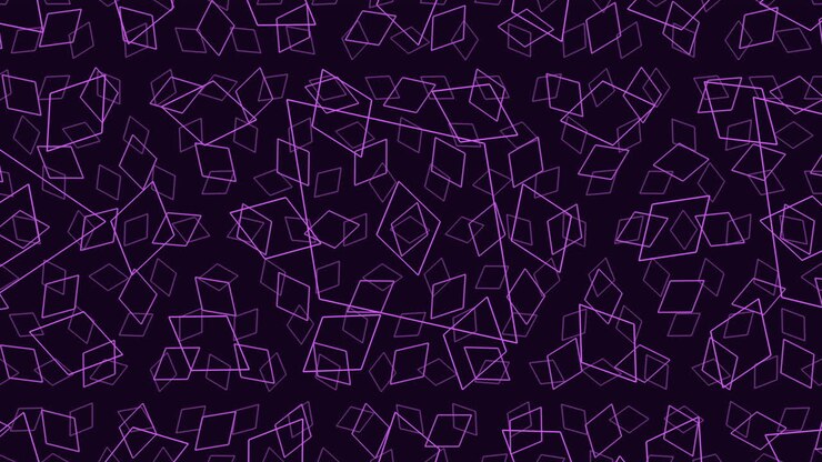 Modern geometric grid abstract purple pattern on dark background