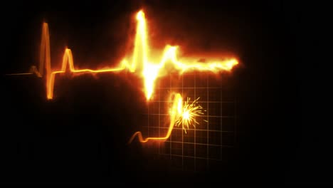 glowing heartbeat ekg