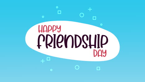 happy friendship day celebration animation