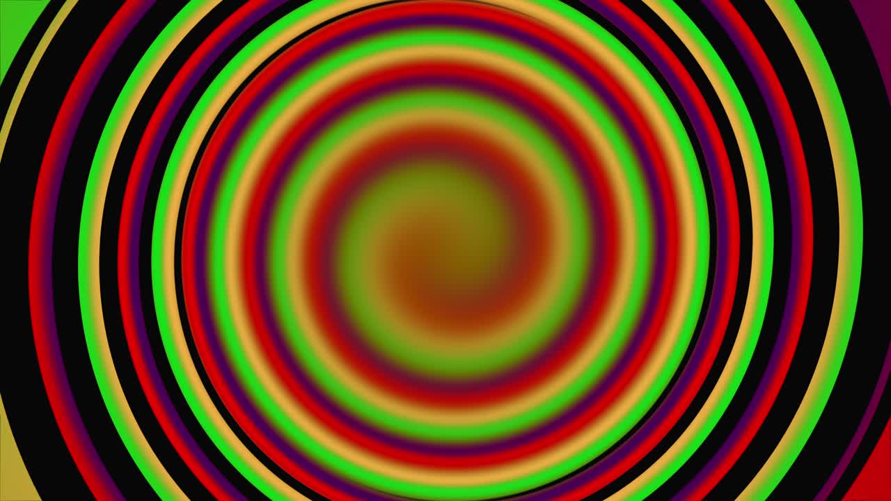 animación de fondo de arco iris circular en color.