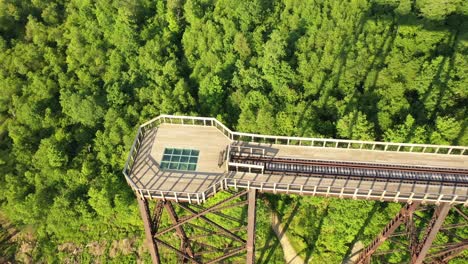 kinzua bridge arial 4k video